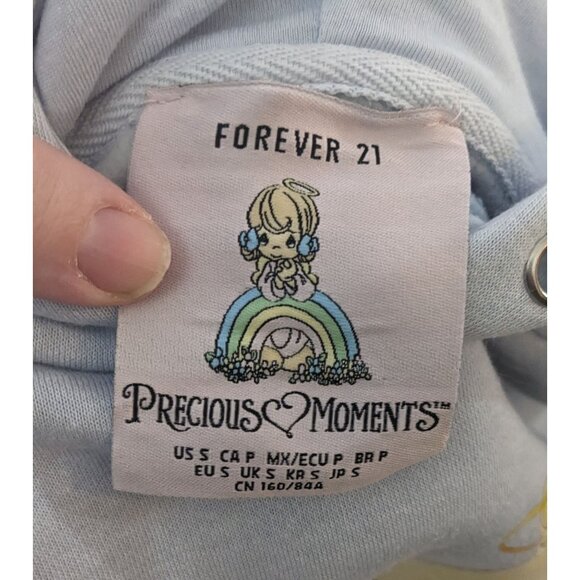 Precious Moments Angel Light Blue Super Soft Oversized Hoodie Size Small - Picture 7 of 10